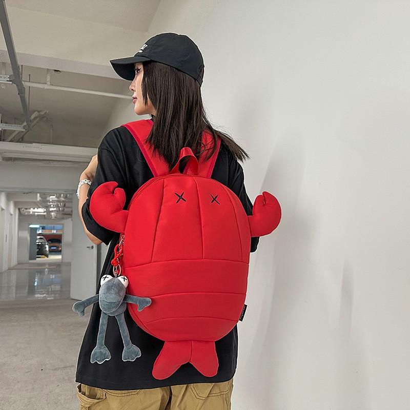 Zaino a Forma di Squalo per Uomo Donna Nylon Fantasia Animale Creativa con Design Traspirante per Uso Quotidiano