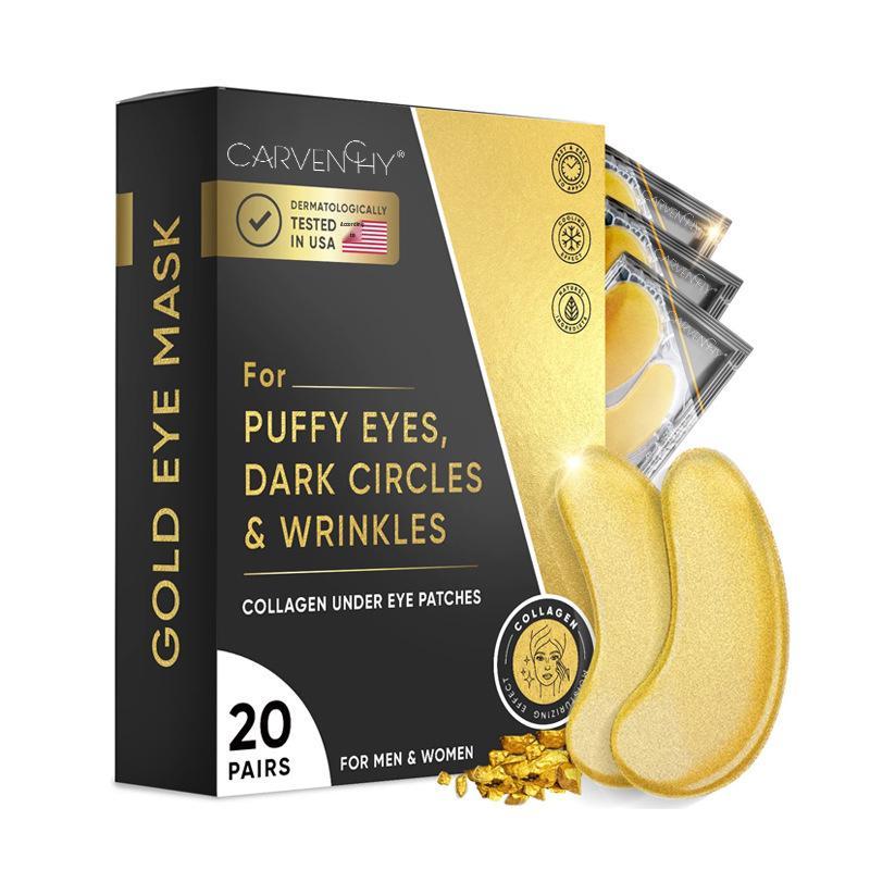 

KISS GOLD Moisturizing Eye Mask: Fades Dark Circles & Fine Lines, Firms & Nourishes Around Eyes. Standard Size