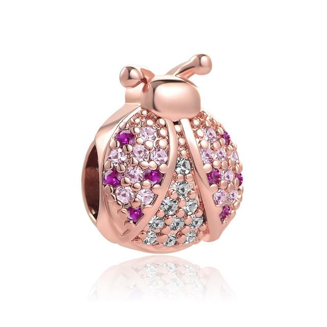 

Новинка 2022 года, розовое золото, цветок, крылья ангела, снежинка, сердце, клипсы, бусины, подходят оригинальные подвески, серебро 925, браслет, сделай сам, женские ювелирные изделия