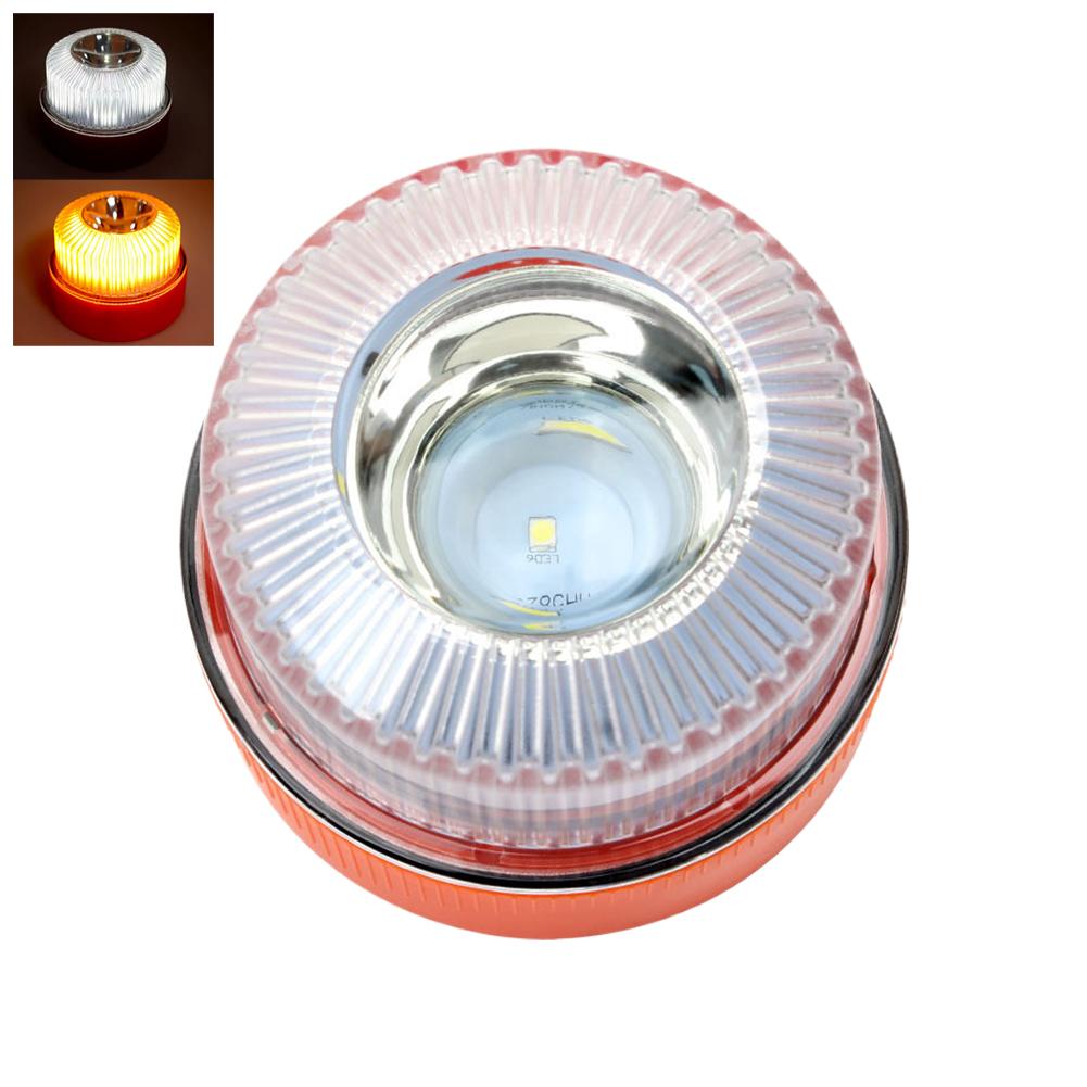 Luz LED Piscante V16 Luz de Emergência Branca Indução Magnética Luz Piscante Estroboscópica Luz de Aviso de Segurança Acessório de Segurança Luz de Aviso para Carro