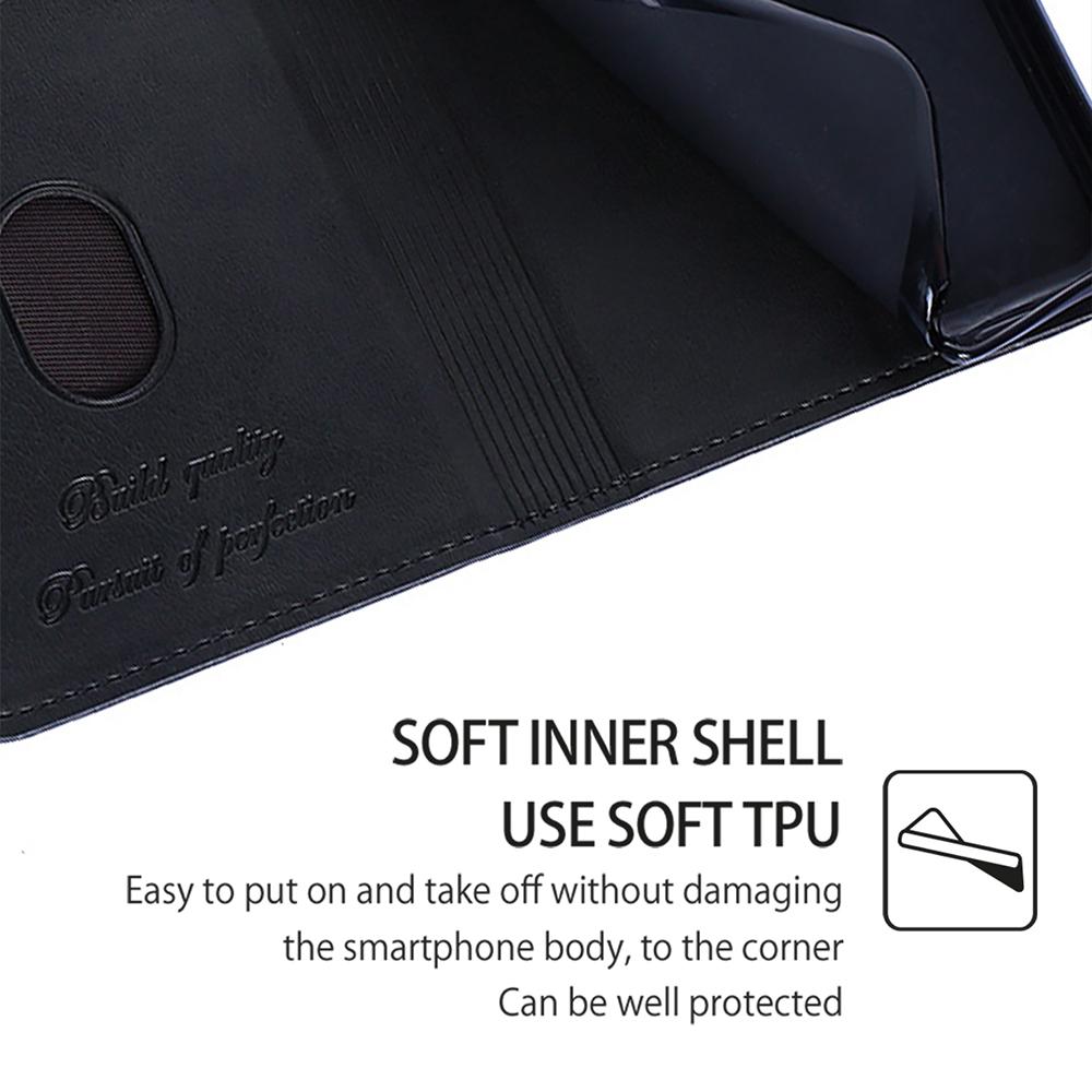 For Infinix Note 40 Case PU Leather Cowhide Texture Phone Cover Magnetic Absorption