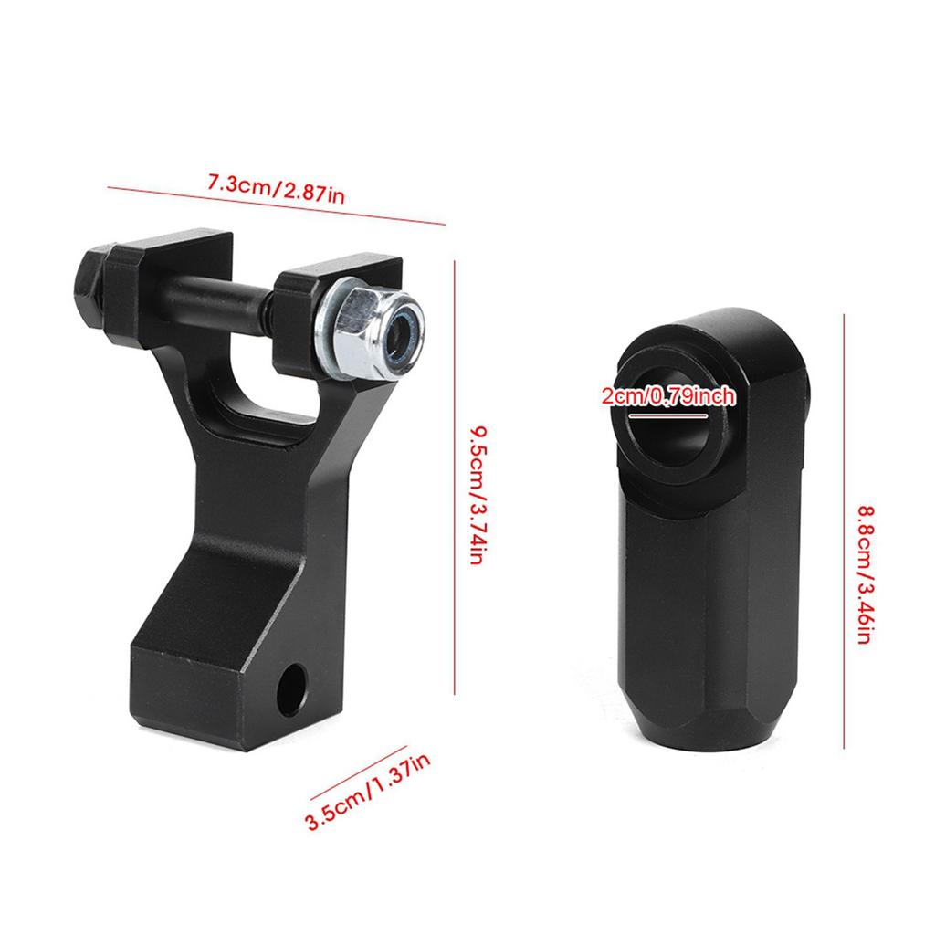 Verstellbares Tieferlegungs-Links-Kit Passend für Yamaha Raptor 350 350R 660 660R 700 700RSchwarz