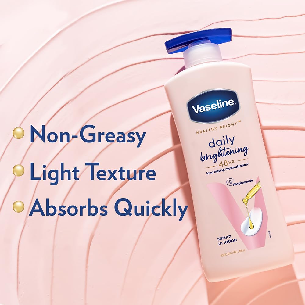 Vaseline Lozione Illuminante Corpo Quotidiana Con Niacinamide Per Una Pelle Luminosa Assorbimento Rapido Non Appiccicosa 400 ml