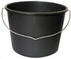 Plastic Construction Bucket, 12 Liters, Black