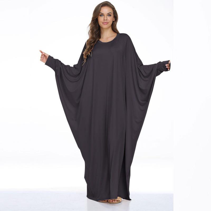 Rochie Casual de Damă Mărime Plus Stil Aripă de Liliac Dubai