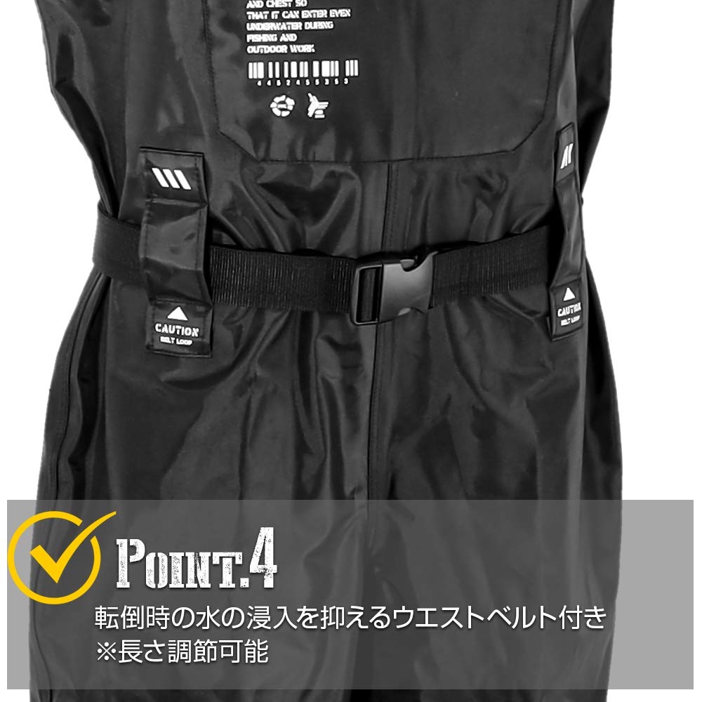Felt Spikes Waders Chest High Waders AIRBORNE XL Felt Spikes Disaster Prevention Disaster [Dress] [Height] 175~180 [Boots] 27~27.5