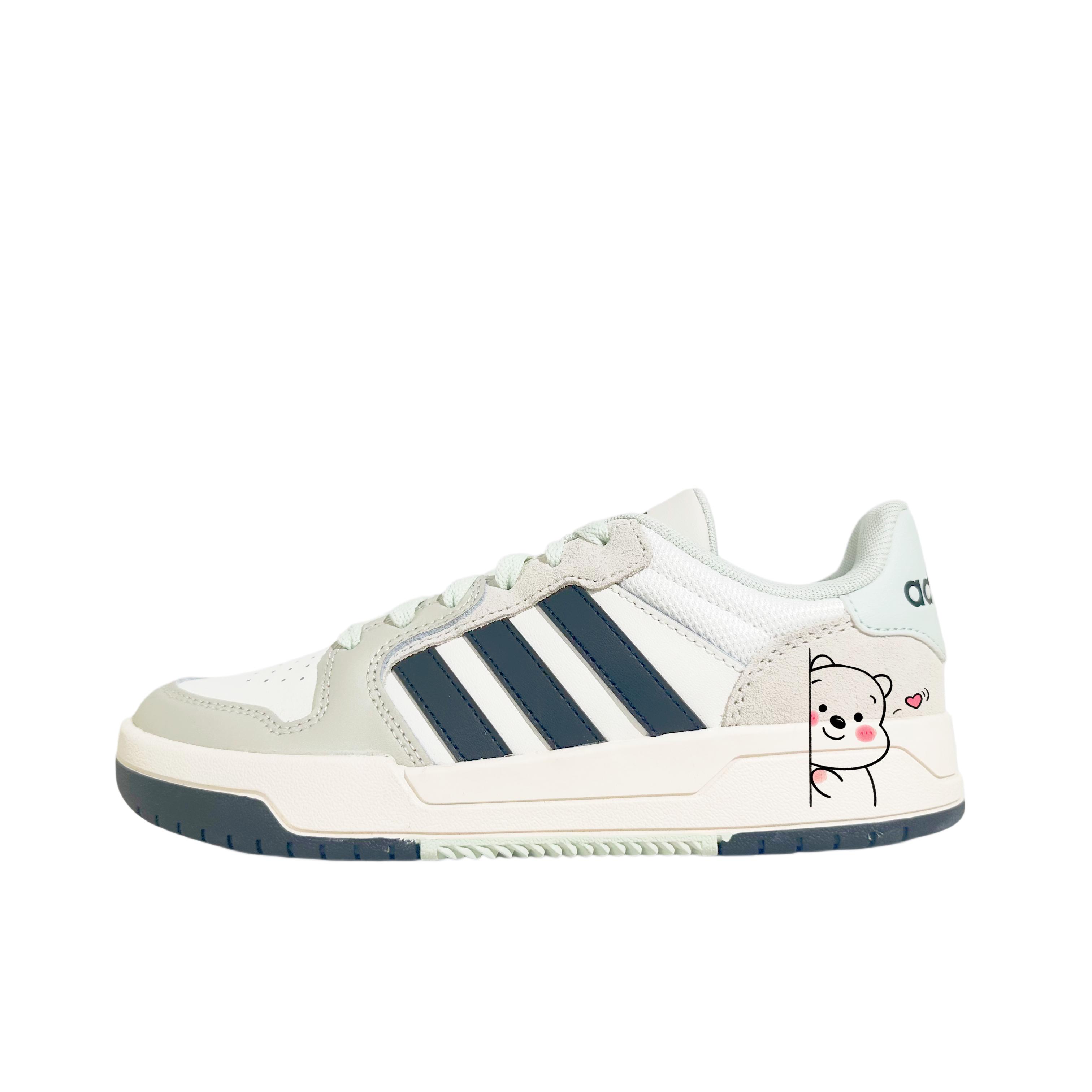 

Adidas ENTRAP Bear Escape Synthetic Leather, Split Cow Leather Slip Resistant Cushioning Abrasion Resistant Low top JI2546(team1984-) 36