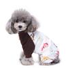 Pet clothes pajamas with elastic washable wear-resistant cotton pajamas dog clothing puppy home