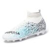 High-top Football Shoes New Long Spike Shoes Youth Outdoor Lawn Football Game Player Training Shoes