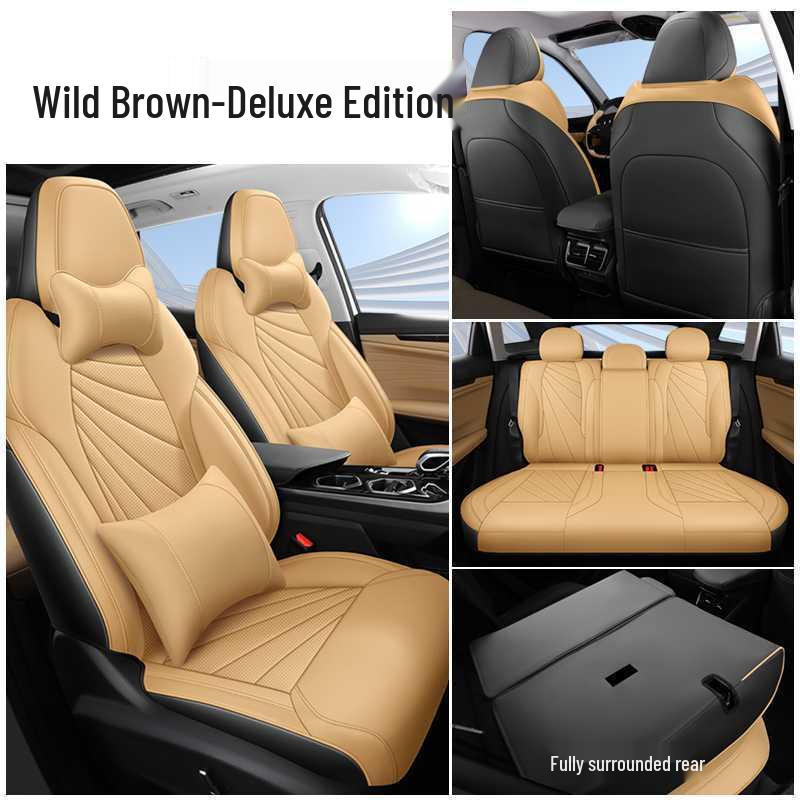 Breathable Perforated Leather Seat Covers for 23-25 Geely Boyue L – Full Coverage, Four-Season Use