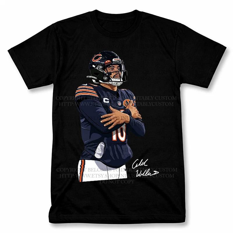 Caleb Williams Chicago Bears Graphic T Shirt Vintage Style Football Fan Tee L