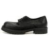 16-2 Oil Wax Matte Big Head Leather Shoes Retro Round Head Tooling Shoes Thick Sole Fashionable Simple Casual Leather Shoes