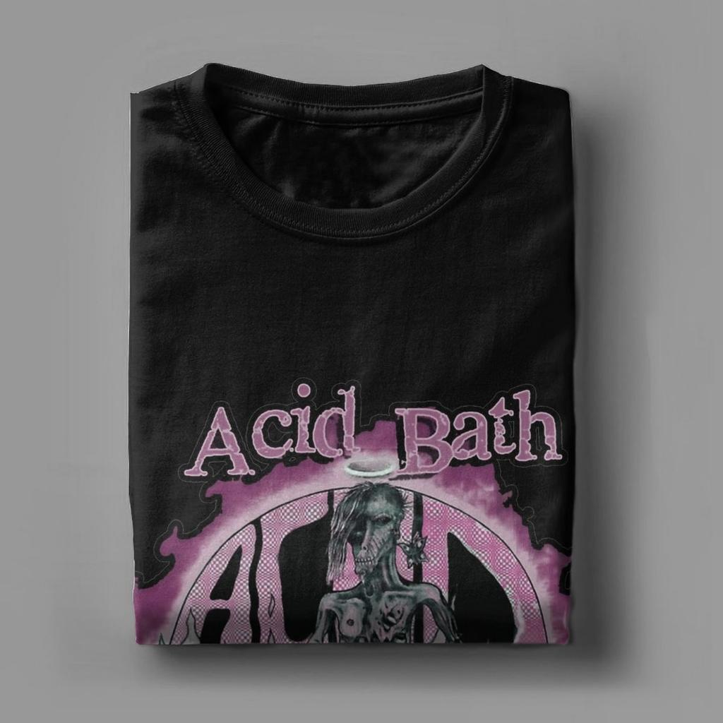 Lustiges The Acid Bath T-Shirt für Herren Rundhals Baumwoll-T-Shirts Kurzarm-Tees Geschenkidee Kleidung