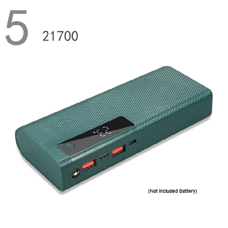 LED Display Power Bank Cases DIY Shells 22.5w Battery Charger Cases LED Light