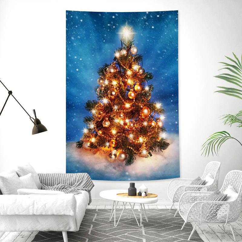 Рождественская елка Гобелен Праздничное украшение для вечеринки Настенный декор Новый — фото 5