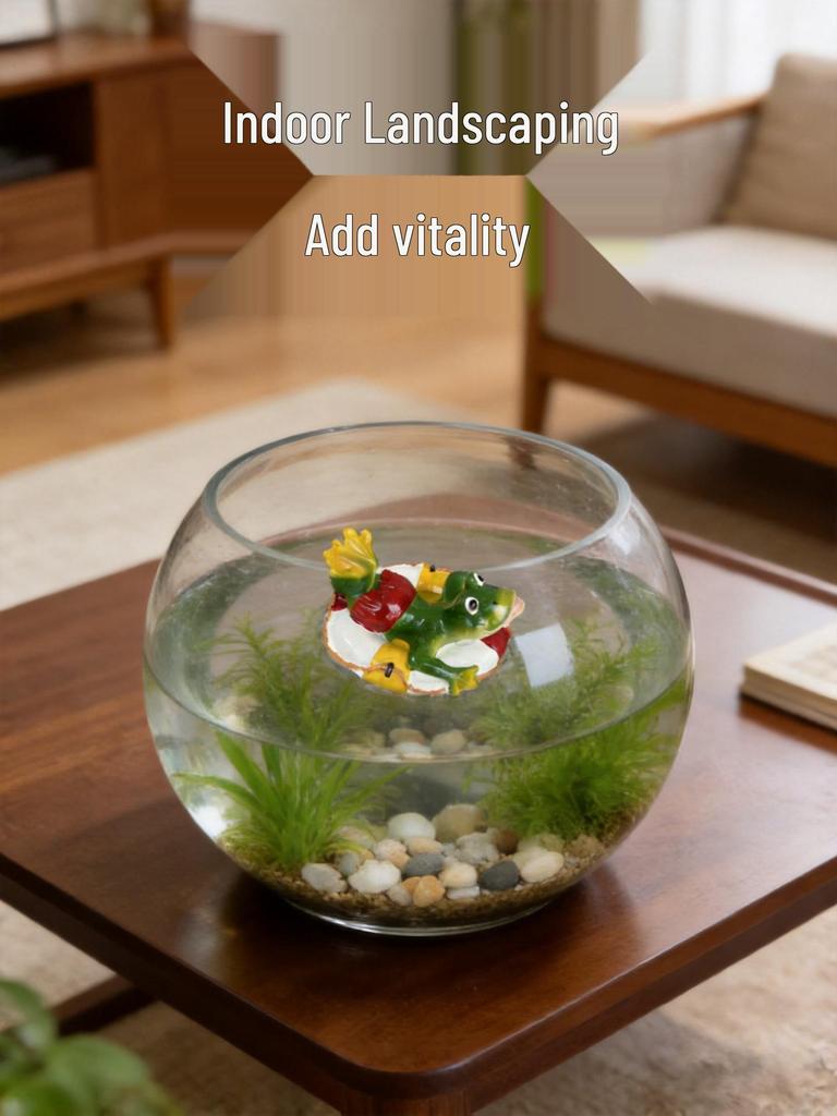 Frog Resin Ornaments for Fish Pond Fountain and Rockery Decorations