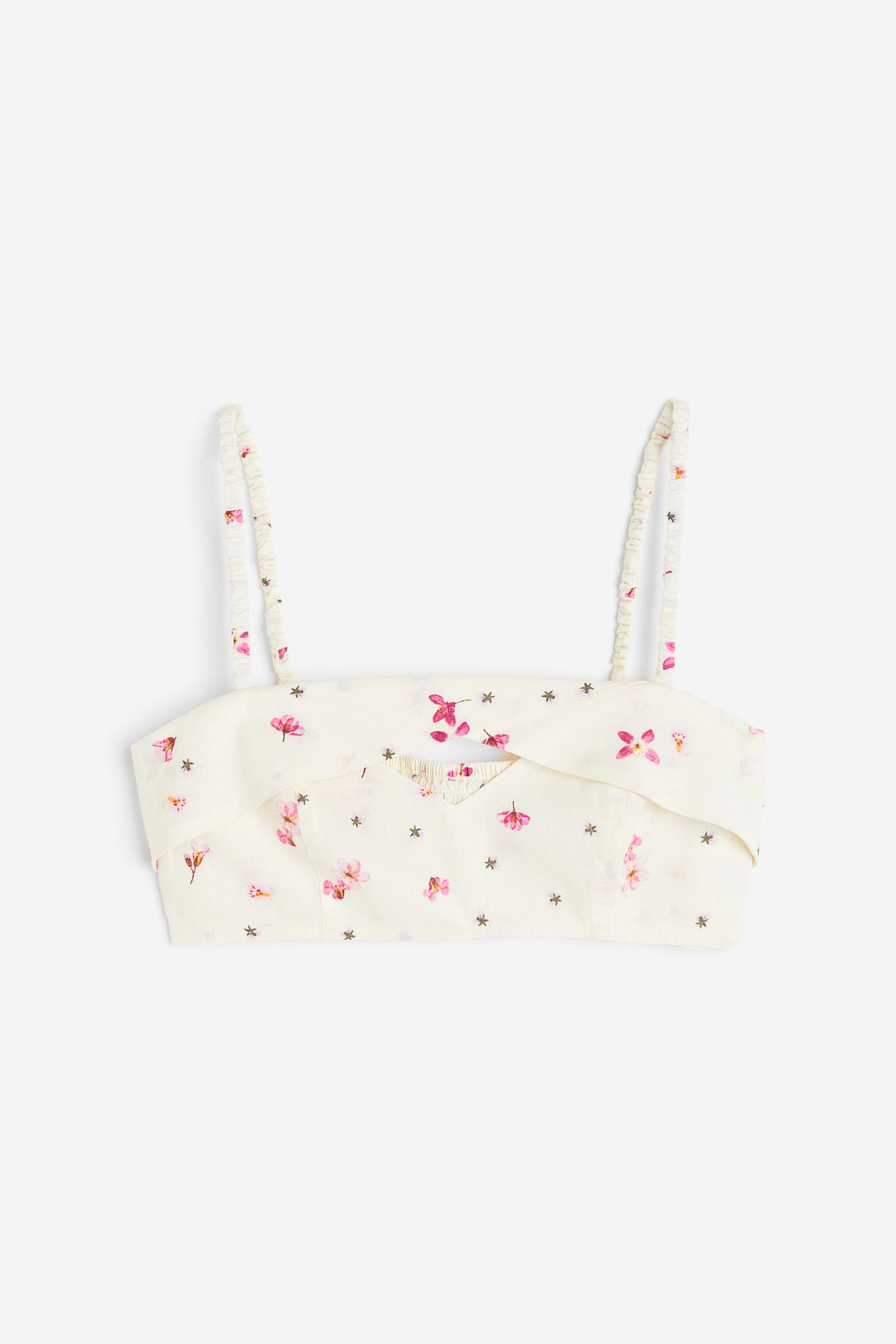 

Linen-blend bralette