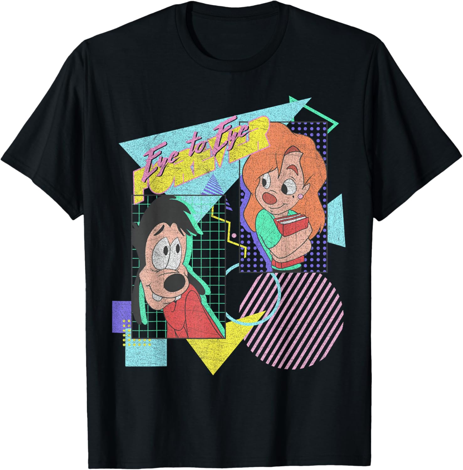 Disney A Goofy Movie Max & Roxanne Eye to Eye Forever T-Shirt S разноцветный
