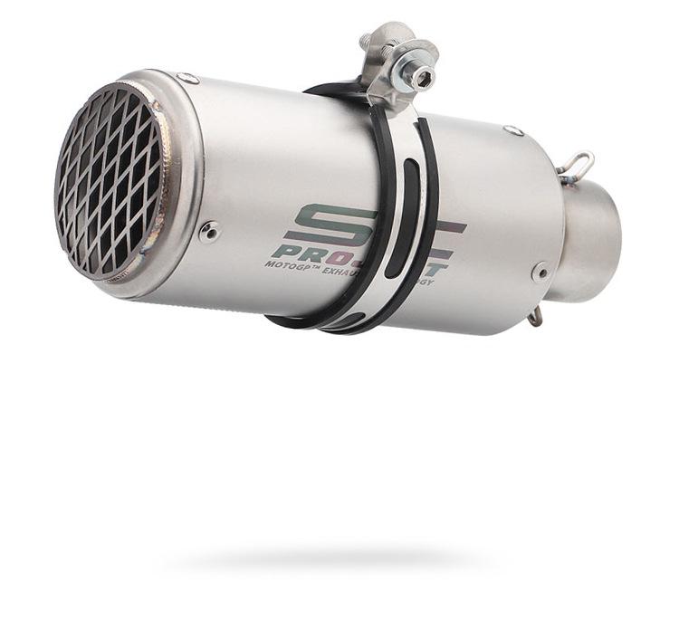 51mm Small Titanium-Iron Cannon Exhaust Pipe for SC Motorcycle Modification - Universal for Kawasaki, Chunfeng, Yamaha