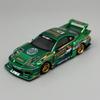 MINIGT 1:64 Nissan LB-Super Silhouette S15 SILVIA LBWK 2024 Green Chrome MGT alloy Car Model 858