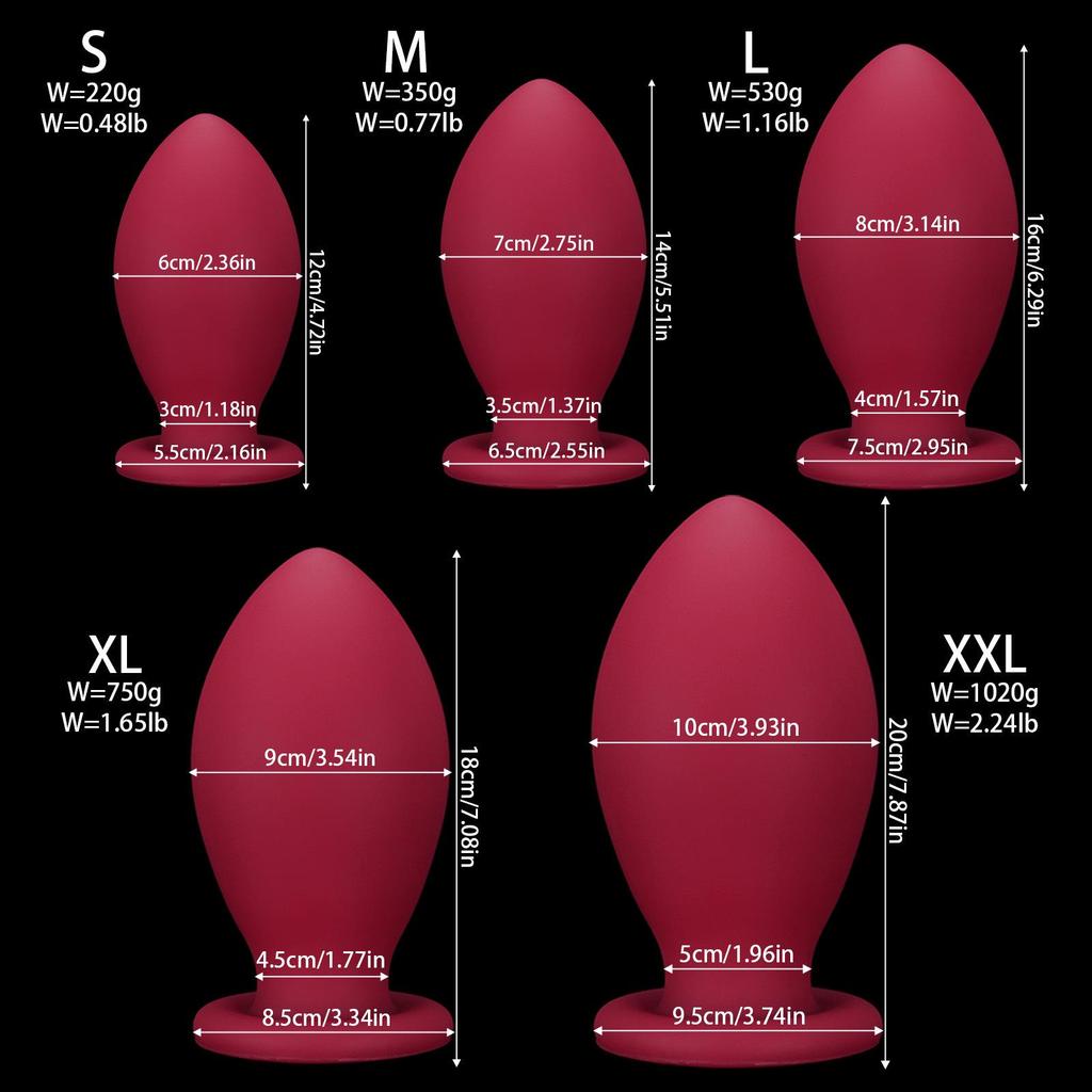 Tappo Anale a Forma di Uovo di Drago in Silicone per Uomini e Donne - Giocattolo Erotico per Flirtare e Uso all'Aperto
