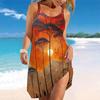 Women's Beach Dress Mini Dress Tropical Scenery Print Casual Modern Dress Sleeveless Loose Fit Outdoor Daily Summer