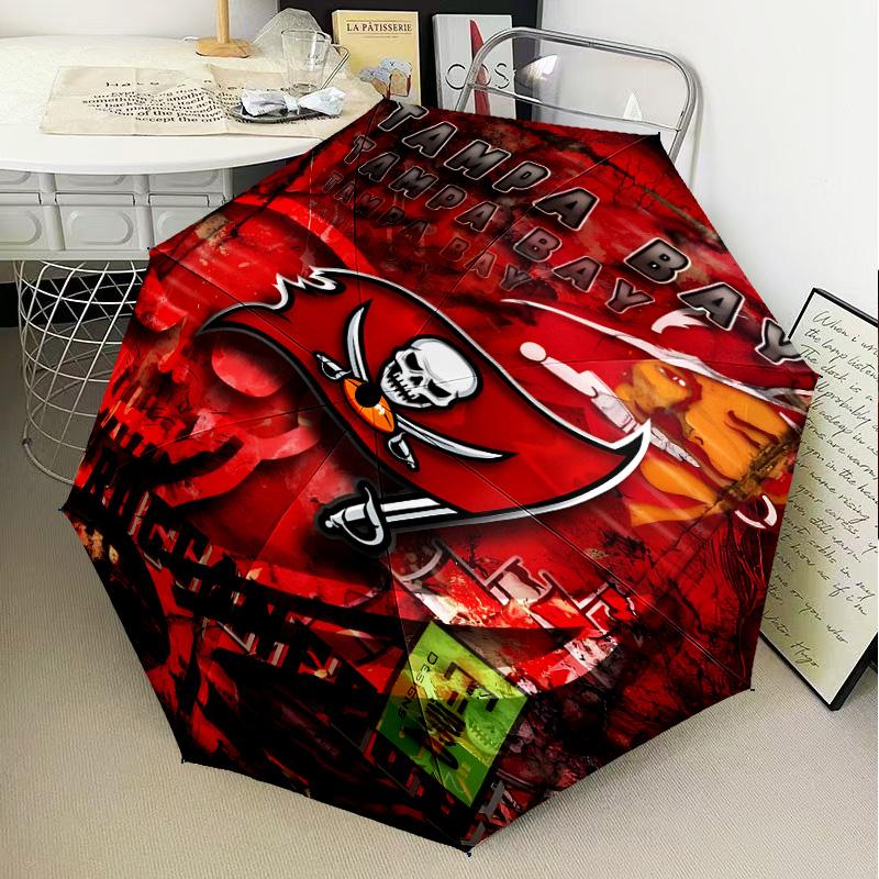 Tampa Bay Buccaneers Logo Umbrella Folding umbrella, automatic umbrella 8-Frame for Travel, camping Use Gift for Halloween Christmas