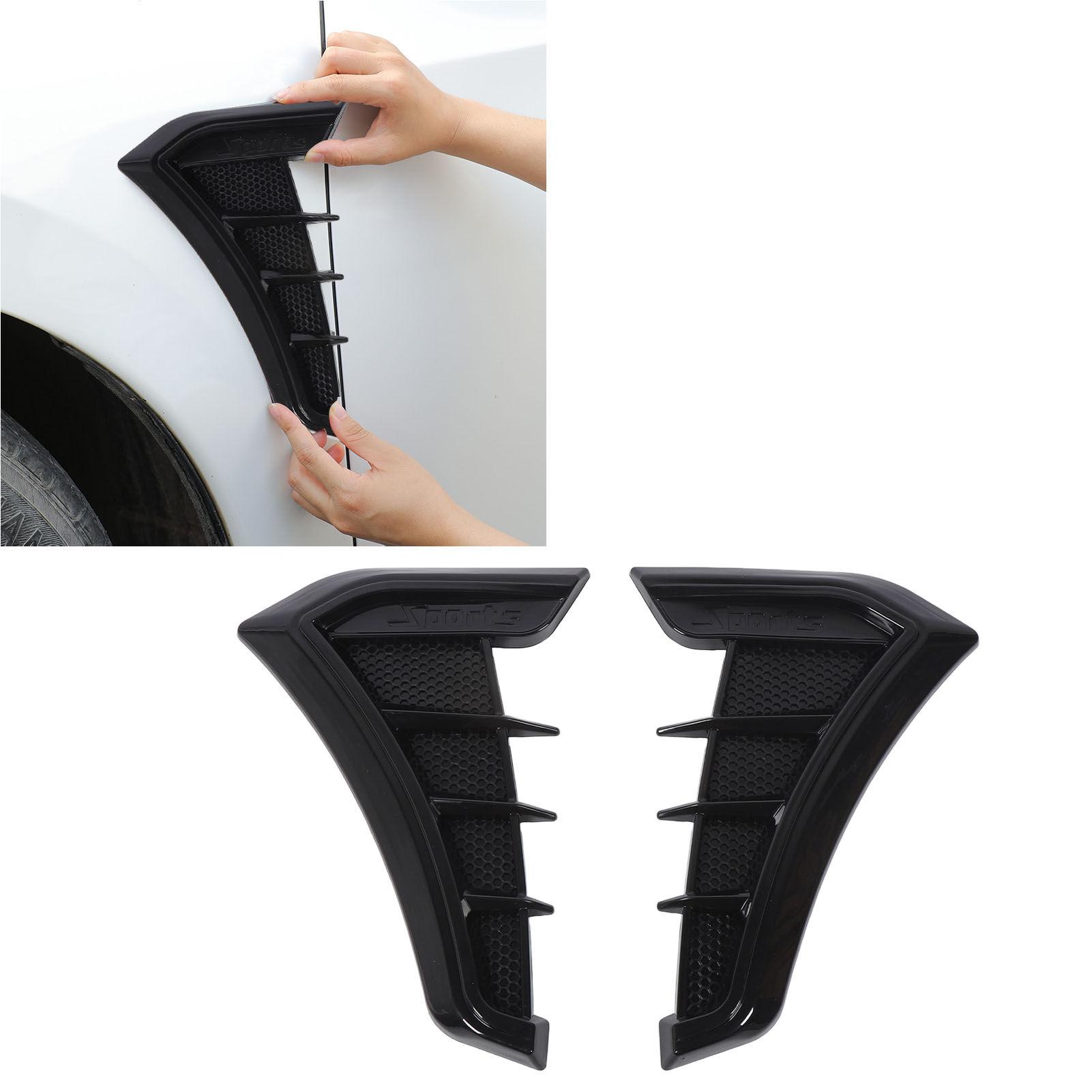 

1 Pair Side Vent Trim Sporty Look Enhanced Performance Side Mudguard Air Wing Vent Trim Sticker for 1 Series E90 E91 Black