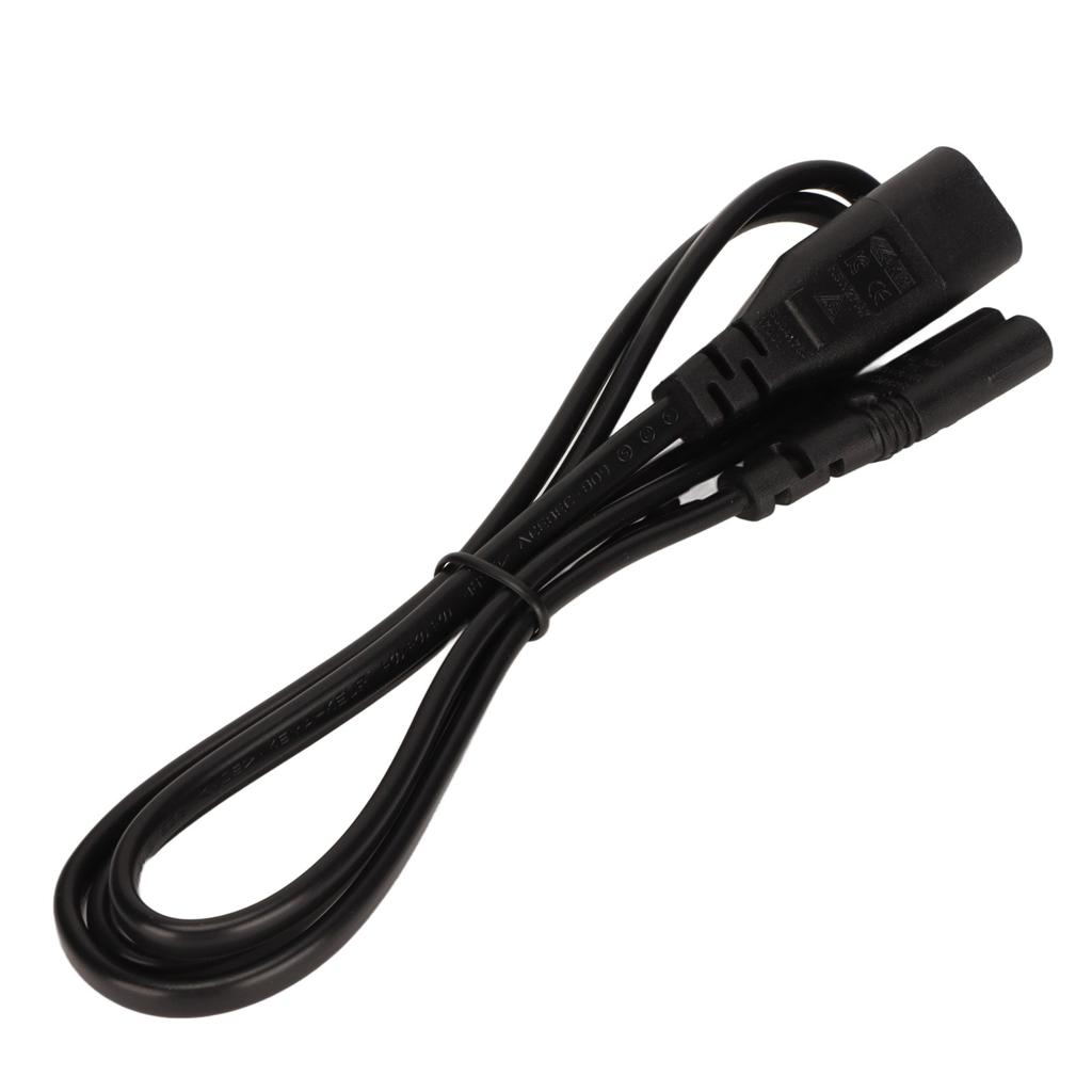 IEC 320 C8 Plug To C7 Power Cable 3.3 Feet 1500W 2.5A Heat Resistant Waterproof Power Extension