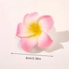 2pcs Bohemian Flower Hair Clip - Bright white and pink orchid design, perfect for casual outings and everyday styling