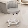 Beauty Rotating Stool with Backrest - Makeup/Barber/Dressing Table Chair with Casters
