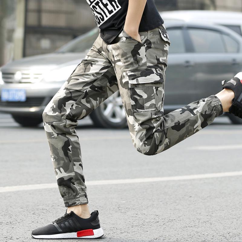 2025 Men's Military Camouflage Cotton Work Pants with Multi-Pockets & Embroidery