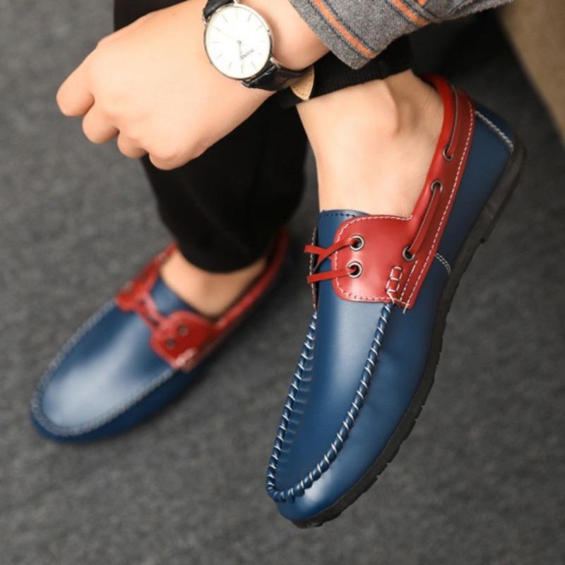 Mode Herrenschuhe Hohe Qualität Lässige Oes Komfort Bootsschuhe Business Lederschuhe für Herren Schnürflats Leder Herren Slipper Mokassins