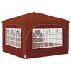 Pop Up Party Tent 290 X 290 X 245 Cm Terracotta