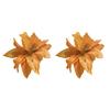 1 Pair Women Hair Clips Large Flower Decor Side Hair Pins No Hair Damage Hairpins Non-fade Hair Accessory