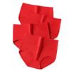 Urban Beauty Women's Lucky Red Antibacterial Mid-High Waist Cotton Briefs 4-Pack