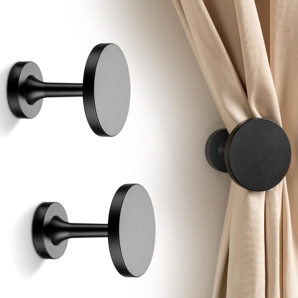 Подхваты для штор Металлические подхваты Легкая установка Is black