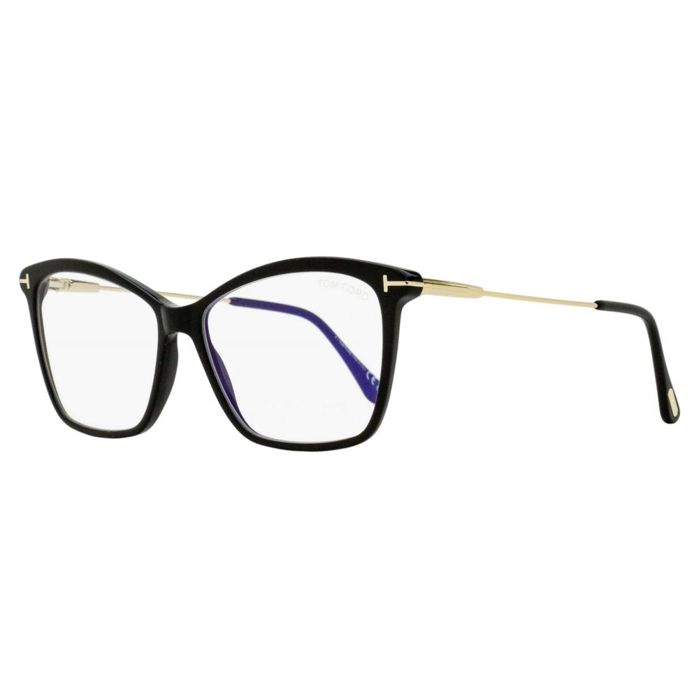 Tom Ford Women S Butterfly eyeglaSSeS Tf5687 B 001 Black Gold 56mm
