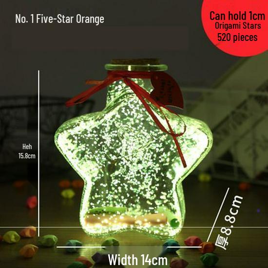 Luminous Starry Sky Glass Wish Bottle with Cork - Creative Gift for Birthdays or Women's Day