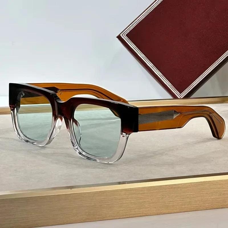 JMM INS Enzo Occhiali da sole quadrati in acetato per uomo e donna marca designer fatti a mano in Giappone Occhiali classici Vintage con astuccio