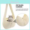 Stylish Cat Carrier With Single Shoulder And Crossbody Straps Perfect For Outdoor Adventures