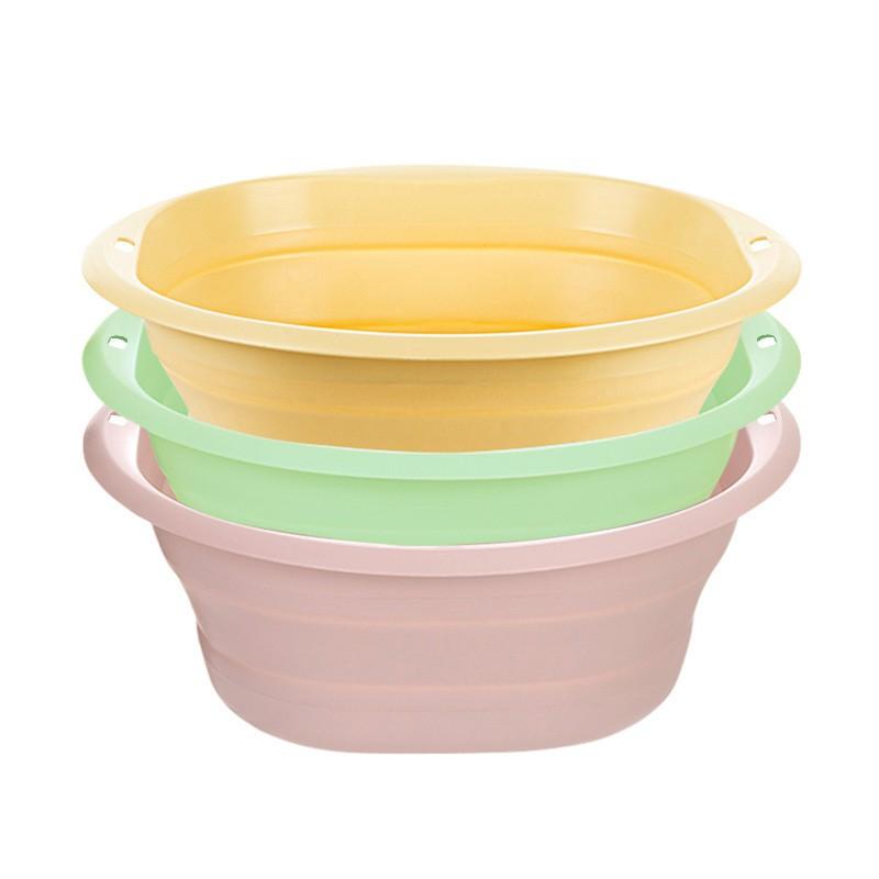 Foldable Plastic Wash Basin Dormitory Travel Camping Compact Collapsible Sink Small Medium Large Size
