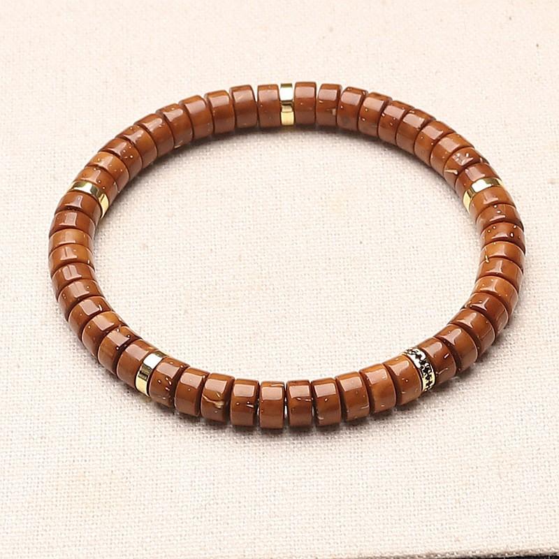 Natural Solid Golden Rat Bodhi Beads Bracelet Men Women Prayer Jewelry