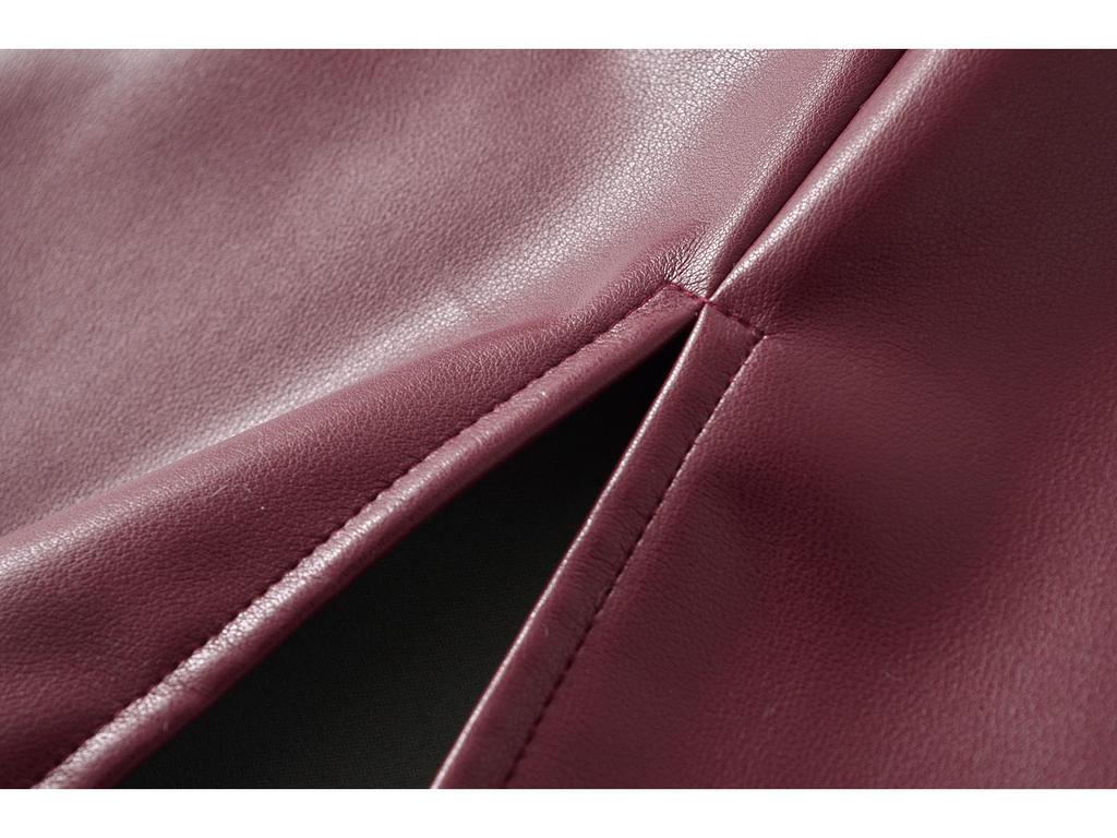 Sleek PU Leather High-Waisted Short Skirt with Waistband - Sexy, Hip-Hugging Design for Autumn/Winter