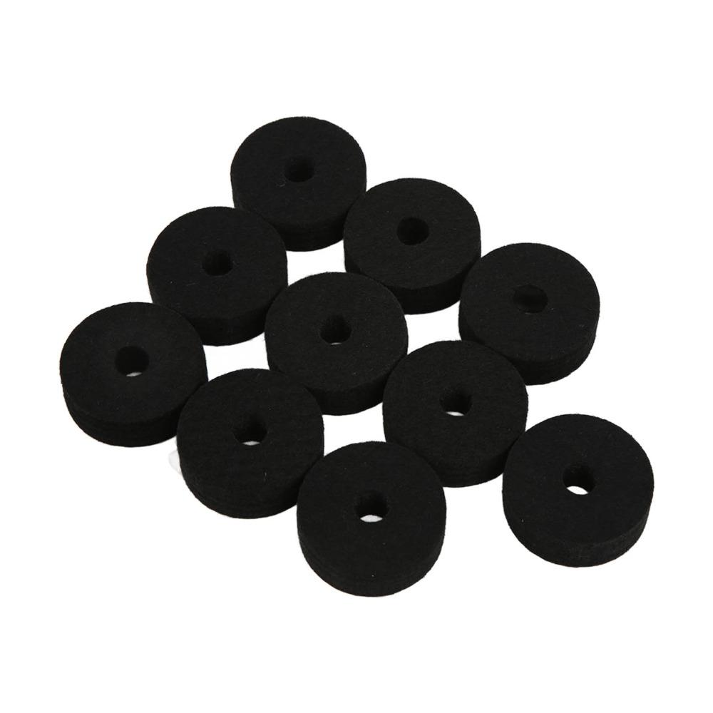 20PCS Felt Felt Washer Pads Black And Grey Drum Set Accessory Cymbal Felt Washer  For Drummers