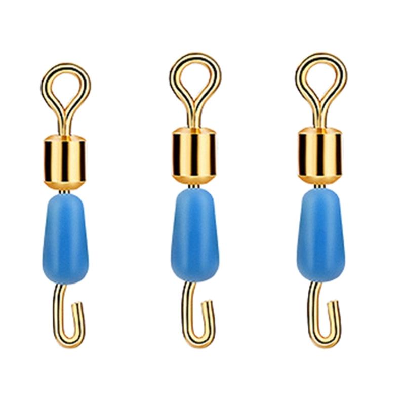 Fishing Barrels Swivels, High Strength Rolling Ball-Bearing Snaps Lures Connector Clips, Saltwater or Freshwater Fishing