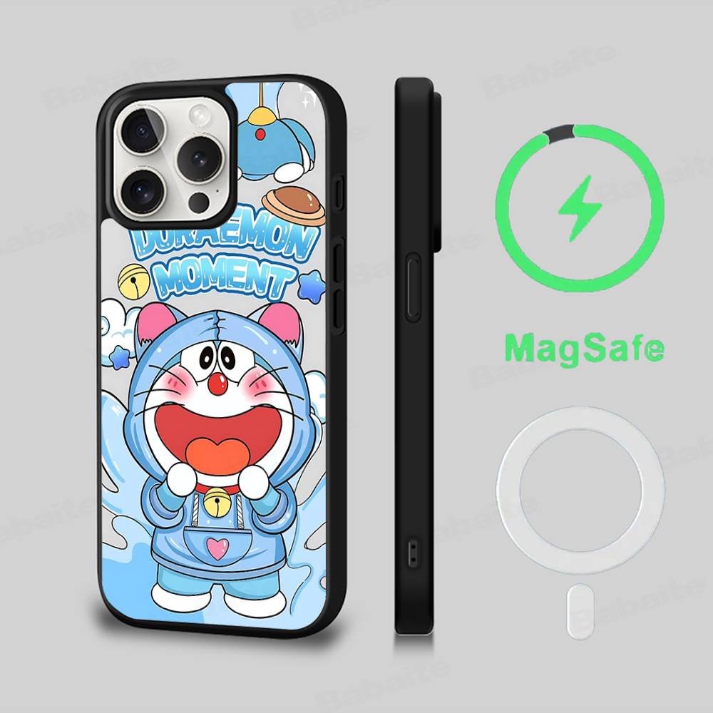 Cute Cartoon-u-Doraemons-t Phone Case For IPhone 17 Air 16 15 14 13 12 11 Pro Max Plus For Magsafe Wireless Charge Cover