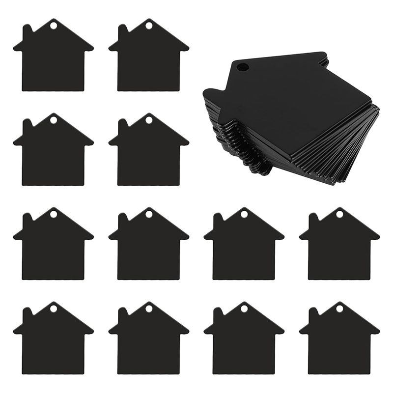 M-Modern-25 шт. Металлические заготовки для штамповки, Алюминиевые заготовки для штамповки Металлические бирки Заготовки для гравировки Бирки Металлические полированные пустые бирки чёрный