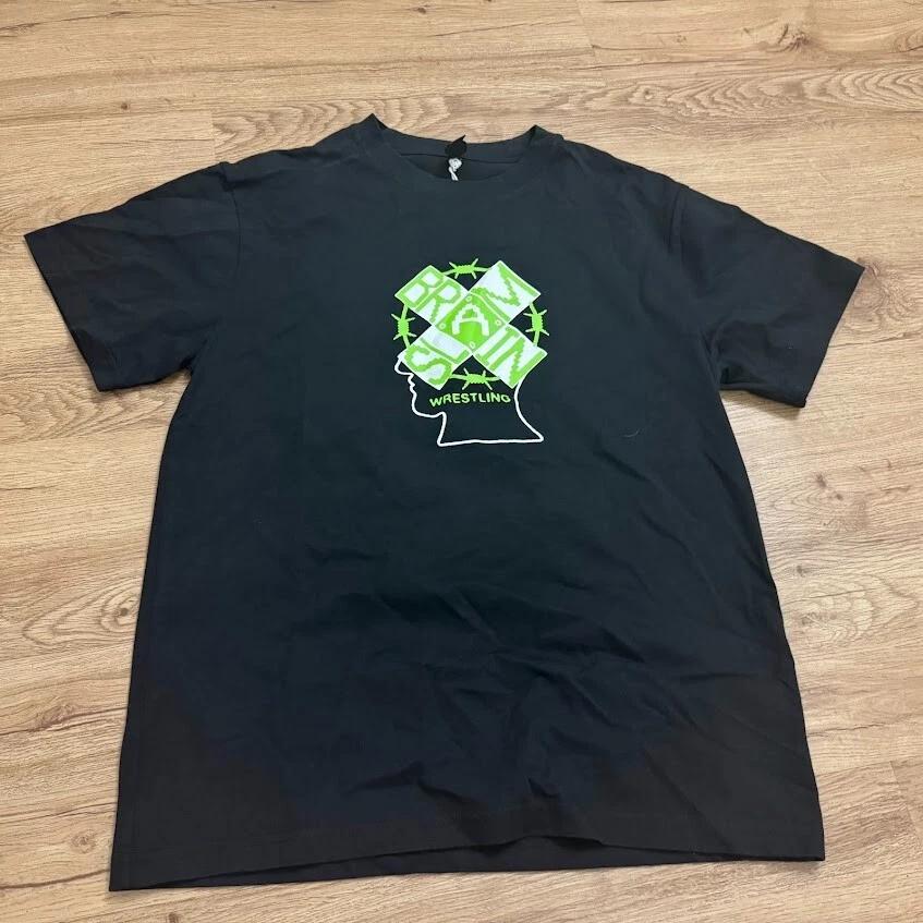 

NWT Brain Dead Slam Wrestling Tshirt Crossing Black Size Small 4XL