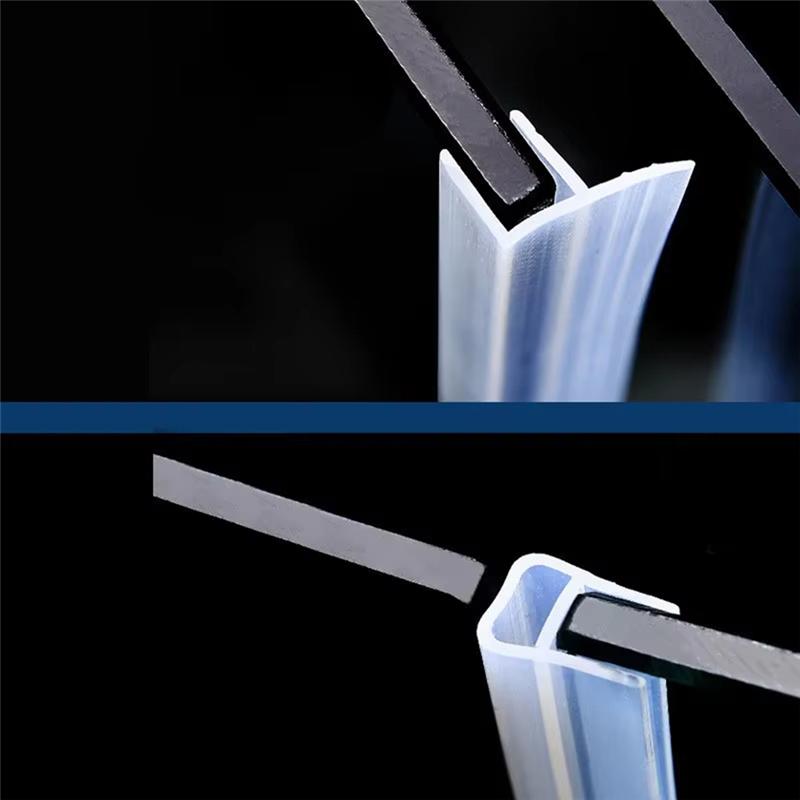 B-Est 5M H Shape Rubber Glass Seal Strip 6Mm Silicone Bathroom Shower Screen Seal Strip Window Rubber Sealer Weatherstrip